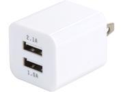Link Depot LD AC22A W White 2 Port 2.1 Amp USB Wall Charger