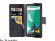 I-blason Leatherbook Black Google Nexus 5x Case - Leatherbook Wallet Case Nexus5x-leatherbook-black