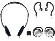 Sentry 3.5mm Headphones with Splitter Plug Pack of 3 Styles 784CD