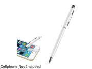 Insten White 2 in 1 Capacitive Touch Screen Stylus Ballpoint Pen 2029336