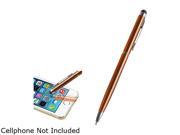 Insten Orange 2 in 1 Capacitive Touch Screen Stylus Ballpoint Pen 2029340