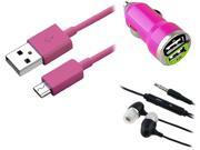 Insten Hot Pink Chargers Cables