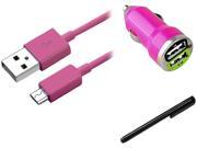 Insten Hot Pink Chargers Cables