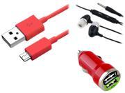 Insten Red Chargers Cables