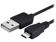 Insten 1667978 Black 1 x 10ft Micro USB 2 in 1 Cable