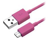 Insten 1856741 Pink Micro USB [2 in 1] Cable For Samsung Galaxy Tab 4 7.0 8.0 10.1