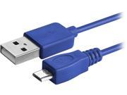Insten 1856739 Blue Micro USB [2 in 1] Cable For Samsung Galaxy Tab 4 7.0 8.0 10.1