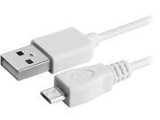 Insten 1856737 White Micro USB [2 in 1] Cable For Samsung Galaxy Tab 4 7.0 8.0 10.1
