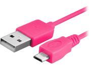Insten 1856732 Pink Micro USB [2 in 1] Cable For Samsung Galaxy Tab 4 7.0 8.0 10.1