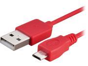 Insten 1856731 Red Micro USB [2 in 1] Cable For Samsung Galaxy Tab 4 7.0 8.0 10.1