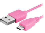 Insten 1856728 Pink Micro USB [2 in 1] Cable For Samsung Galaxy Tab 4 7.0 8.0 10.1
