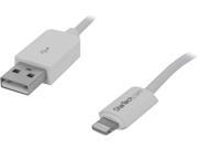 StarTech USBLT30CMW White Apple 8 pin Lightning Connector to USB Cable