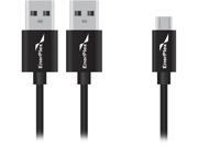 EnerPlex CA 2USB MCRO Black 2 USB to Micro Combiner Cable
