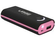 Urge Basics Powerpro Black/pink 4000 Mah Portable Power Ug-pb4000-bbpnk