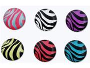 Insten Zebra Patterns 6 Pieces Home Button Sticker 798685