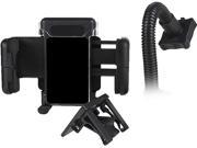 Insten Black Swivel Rotating Car Windshield Phone Holder Stand for Samsung Galaxy Note 4 and More 1957879