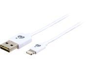 IOGEAR GRUL01 WT White Reversible USB to Lightning Color Cable 3.3ft 1m