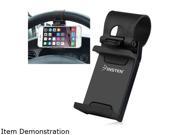 Insten Black Car Steering Wheel Clip Mount Holder Cradle Stand For iPhone 6 5 4 Samsung Galaxy S6 S5 HTC One 2117818