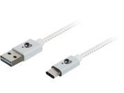 IOGEAR G2LU3CAM02 WT Charge Sync Flipâ„¢ Pro USB Câ„¢ to Reversible USB A Cable