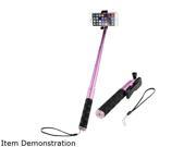 Insten Pink Aluminum Alloy Waterproof Lightweight Extendable Portable Handheld Selfie Stick 2194321