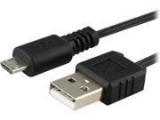 Insten 1044572 Black Universal Retractable [2 in 1] Micro USB Cable