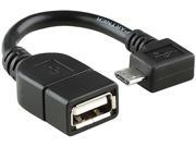 Insten 1044579 Black Micro USB OTG to USB 2.0 Adapter