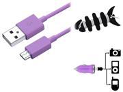 Insten Purple Chargers Cables