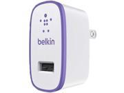 BELKIN F8J052UKPUR Purple MixIt Colour Range 2.1 Amp USB AC Wall Charger UK Plug