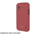 Macally Red Protective Rubber Coated Hard Shell Case Nexus4 MCaseX4R
