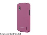 Macally Pink Protective Rubber Coated Hard Shell Case Nexus4 MCaseX4P