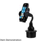 Macally Black Adjustable Automobile Cup Holder Mount for Cell Phones Smartphones GPS and PDA MCUPMP