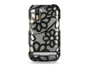 Luxmo Black Black Lace Design Case & Covers Motorola Photon 