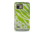 Luxmo Green Green Zebra Star Design Case & Covers Motorola 