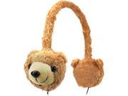 Groove Pal KDZ Kid Friendly Brown Bear Headphones with Volume Limiting Sound by GOgroove Works with LeapFrog LeapPad Ultra Vtech InnoTab 3 Plus nabi Jr.