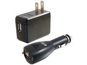 AC And DC To USB Travel Charger Bundle