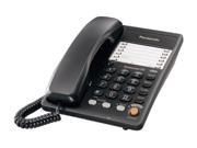 Panasonic's vision of the digital future is driven by the needs and aspirations of its business customers and millions of consumers around the world who use its products every day. The company shares their dream to live a fuller life by providing ways of working smarter and enjoying the rewards of technological advances. Body Color: Black Conference Call Capability: Yes Caller ID: Yes Call Waiting: Yes Call Transfer: Yes Speakerphone: Yes Volume Control: Yes Additional Features: Handset Volume Control Ringer Indicator Lamp Hold Mute Redial Flash button Pause Dial Lock Call Restriction Programmable Tone/Pulse