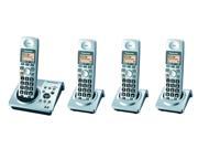 Panasonic KX-TG1034S 1.9 GHz Digital DECT 6.0 4X Handsets Cordless Phones