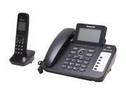 Panasonic KX TG6671B 1.9 GHZ DECT 6.0 Expandable Corded Cordless Plus Answering System with Large LCD