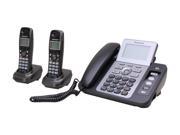 Panasonic KX TG9472B 1.9 GHz Digital DECT 6.0 Two Line Expandable Corded Cordless Phone with 2 Handsets and Digital Answering Machine