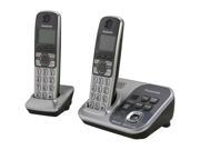 Panasonic KX TG7732S 1.9 GHz Digital DECT 6.0 Link to Cell via Bluetooth Cordless Phone with Integrated Answering Machine and 2 Handsets