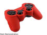 INSTEN Red Silicone Skin Case For Sony PS3 Playstation 3 PS3 Slim Controller