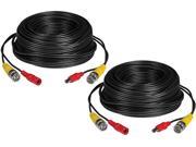 TRENDnet TV DC102 2 Pack 30m 100 ft. HD Video and Power BNC Cable
