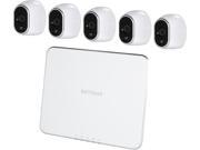 NETGEAR Arlo Smart Home Security Camera System 5 HD 100% Wire Free Indoor Outdoor Cameras with Night Vision VMS3530 100NAS