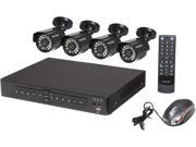 LaView LV-KDV0404B5B Complete 4 Channel Security DVR System Easy DIY Four 520TVL Infrared Surveillance Cameras (No HDD)