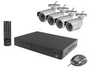 LaView LV-KDV0404B6S Complete 4 Channel Security DVR System Easy DIY Four 600TVL Infrared Surveillance Cameras (No HDD)