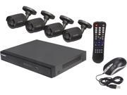 LaView LV- KDV1804B6BP Complete 8 CH 960H Security DVR System w/ 500GB HDD Easy DIY 4 Infrared Surveillance Cameras