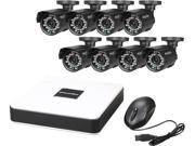 LaView LV-KD5188D-T1 Cube Series 8 CH Security DVR Cloud System w/ 1TB HDD Easy DIY Eight 600TVL Infrared Surveillance Cameras