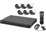 LaView LV KN988P86A4 Premium IP Surveillance System 8 Channel NVR 6 x Full HD 1080P Day Night In Outdoor Cameras No HDD Included