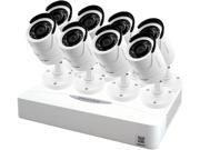 LaView LV KDV2608W1 16 Channel Wide Screen 960H DVR Surveillance System with 2 TB HDD HDMI and 8 x 1.3MP High Definition Cameras White