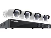 LaView 4MP 2688 x 1520P Full PoE IP Camera Security System 8 Channel H.265 NVR w 4K Output 4 x 4MP Full HD 2688 x 1520 In Outdoor IP Cameras No HDD Includ